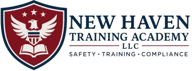 New Haven Training Academy logo, red shield.
